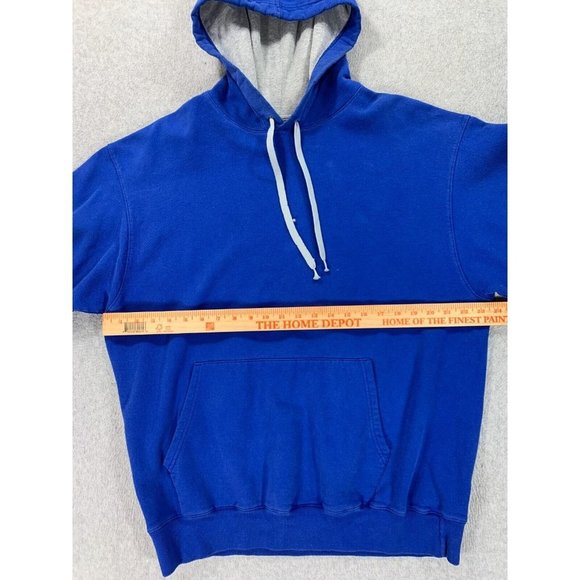 Champion ECO Authentic Cotton Blend Hoodie‎ Sweatshirt (Men's Large) Blue - Picture 7 of 12